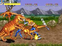 une photo d'Ã©cran de Cadillacs and Dinosaurs sur Arcade